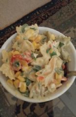Crab pasta salad