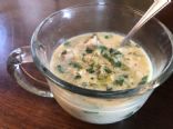 Creamy Chicken Rice Soup with Spinach