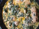 Creamy chicken and spinach