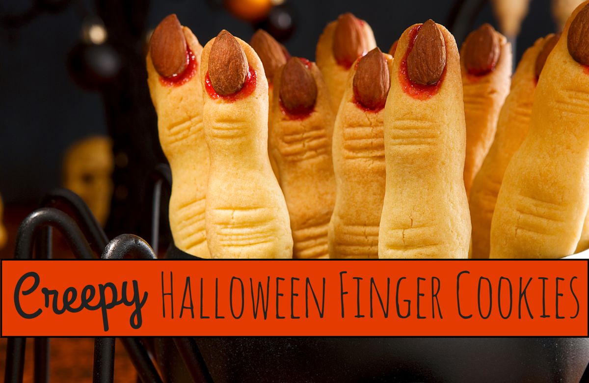 Creepy Halloween Finger Cookies Recipe | SparkRecipes