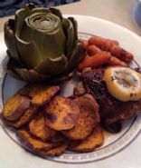 Crockpot Rosemary Garlic Roasted Chicken with Carrots & Potatoes