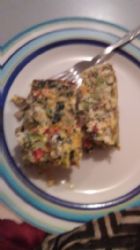 Crustless Duck Eggs Spinach and Broccoli Quiche