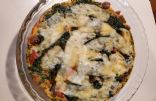 Crustless Spinach and Sausage quiche