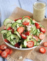 Cucumber Strawberry Quick Salad