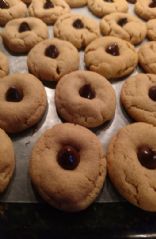 Dark chocolate peanut butter cookies