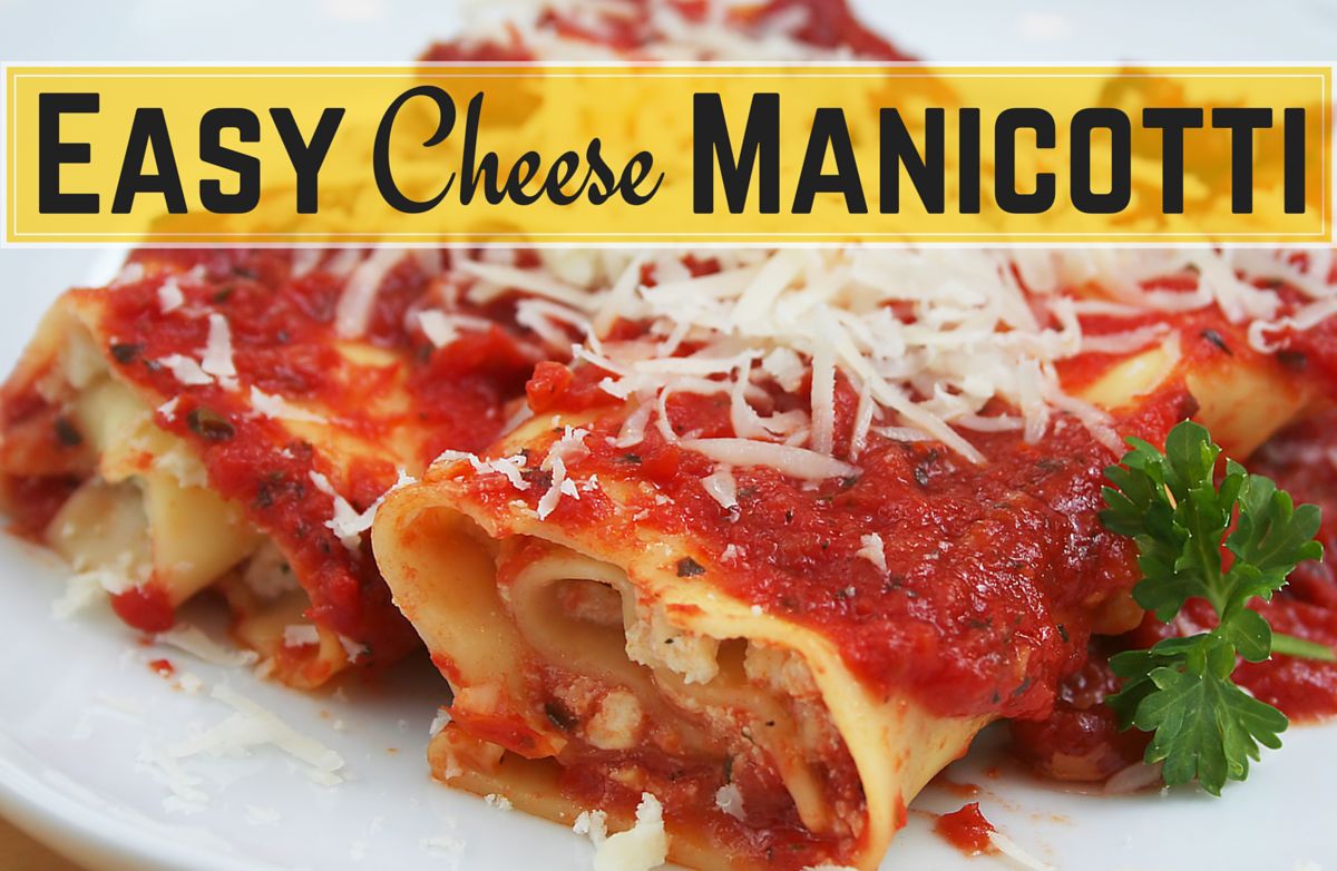 Easy Cheese Manicotti Recipe  SparkRecipes