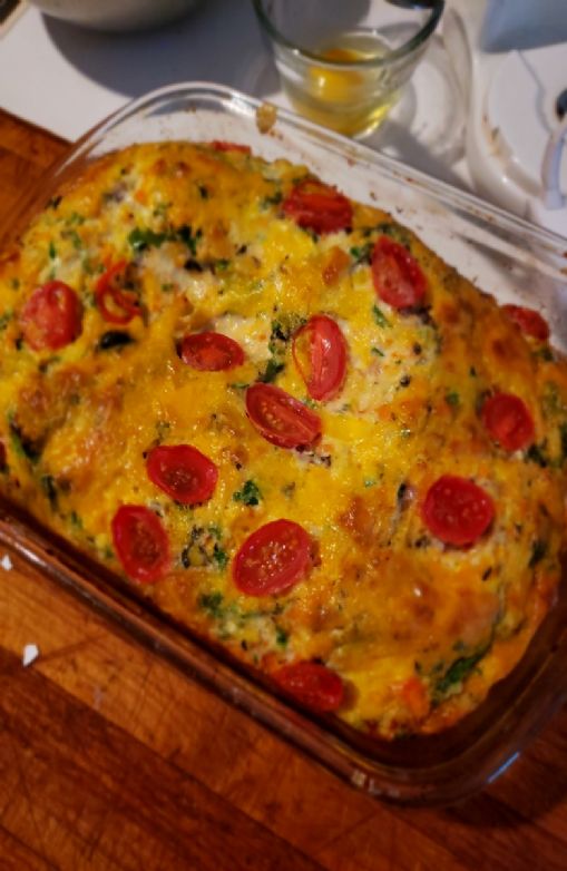 Egg kale, carrot casserole Recipe | SparkRecipes