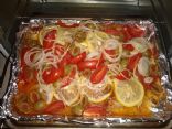 Emeril's Roasted Red Snapper Fillets with Tomatoes and Onions