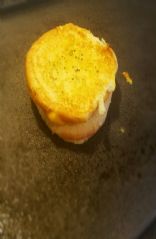Garlic bread grilled cheese