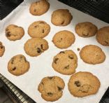 Gluten Free/low sugar Dark Chocolate chip cookies