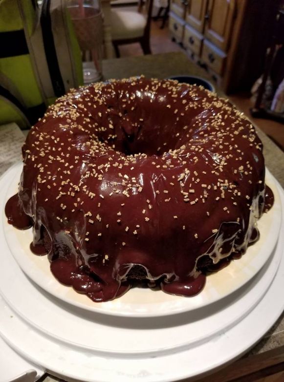 Grandma's Chocolate Brownie Cake Recipe SparkRecipes