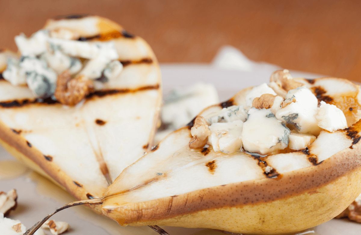 Grilled Blue Cheese Pears