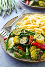 Grilled Veggie Pesto Penne 