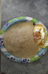 Grits and two whole eggs