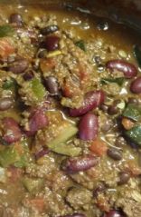 Ground Venison Zucchini Bean Chilli