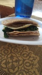 Healthy breakfast sandwich 