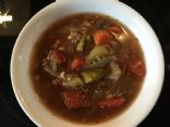 Homemade Rib Eye & Vegetables soup
