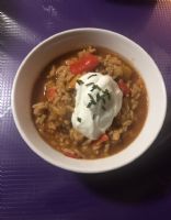 Organic low-fat Turkey Chili with beans