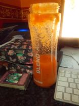 Homemade carrot and apple juice