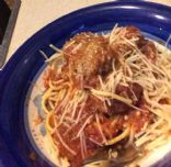 Italian meatballs and spaghetti sauce