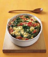 Jennifer's Spinach Goat Cheese Tomato Frittata