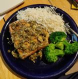 Julia's Trout (or Salmon) with Garlic Butter Lemon Caper Sauce