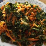 Kale Carrot Onion spicy saute