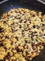 Keto Riced Cauliflower and Black Soy Beans