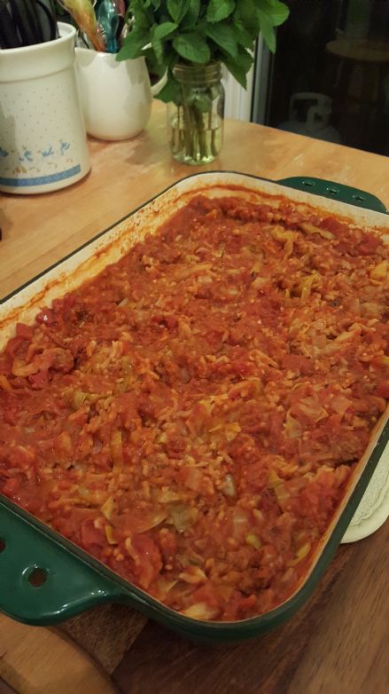 Lazy Day Cabbage Roll Casserole for Micheal Recipe | SparkRecipes