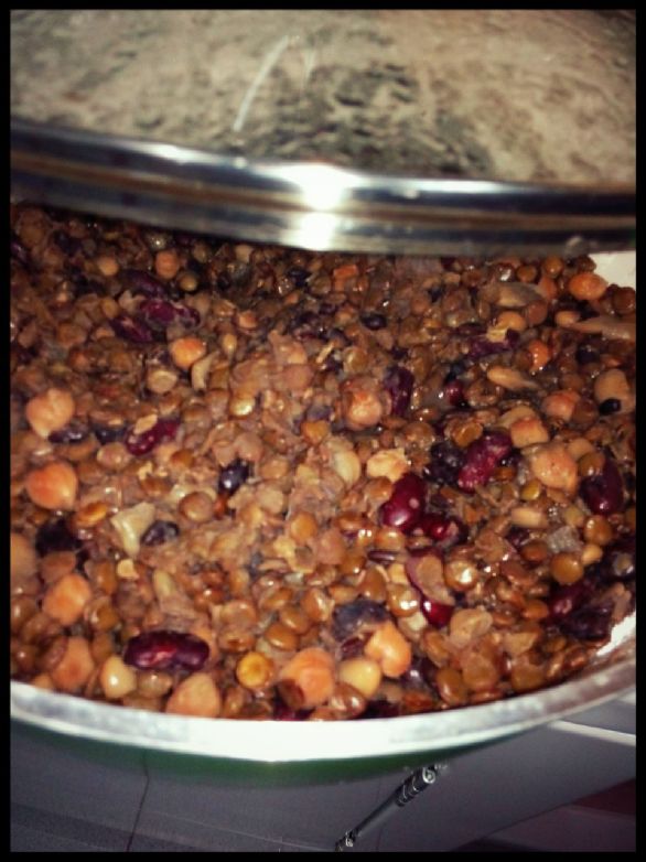 Lentil and Mixed Bean Stew Recipe | SparkRecipes