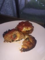 Low Carb Mozarella Stuffed Meatloaf Muffins