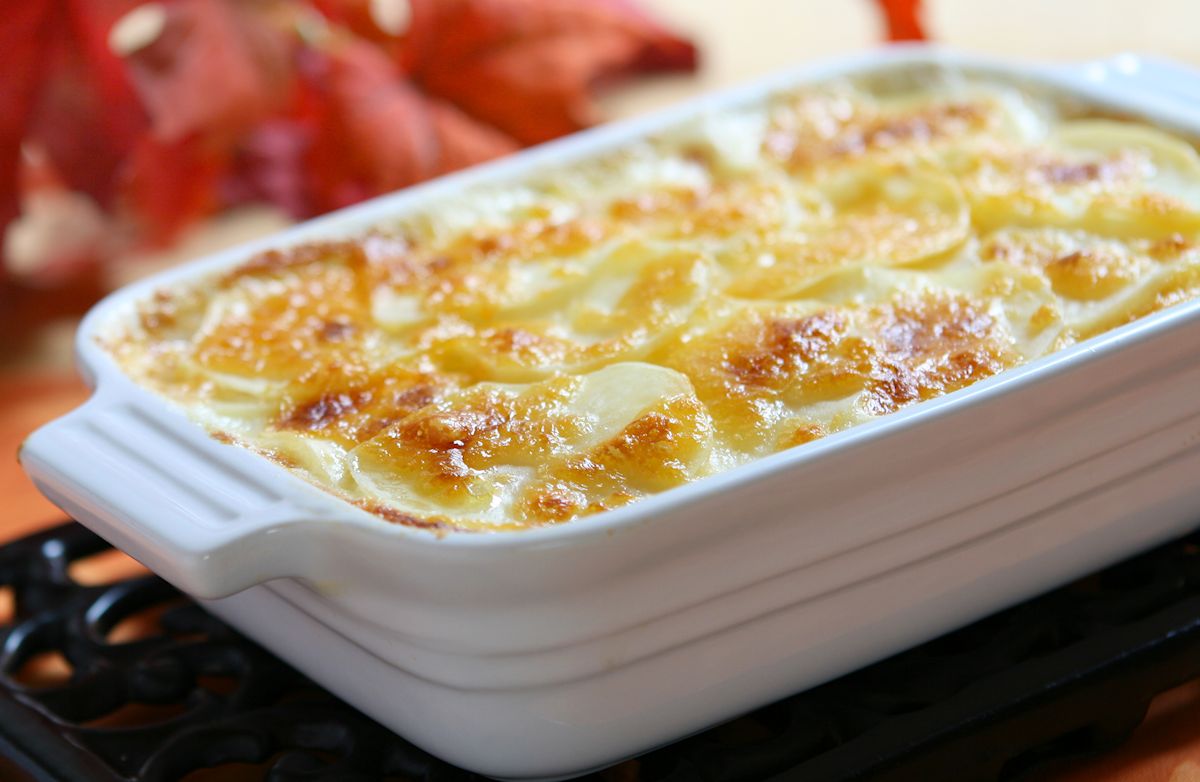 Low Cholesterol Scalloped Potatoes Recipe | SparkRecipes