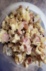 Meat lovers scrambled eggs