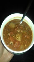 Mexican meatball and bean soup