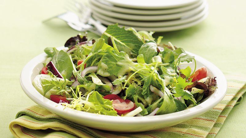 Mixed Green Salad with Dijon Vinaigrette Recipe  SparkRecipes