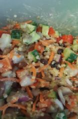 Mixed bean and quinoa salad