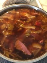 Nadine corned beef and cabbage soup - half quart