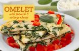 Omelet with Spinach and Cottage Cheese