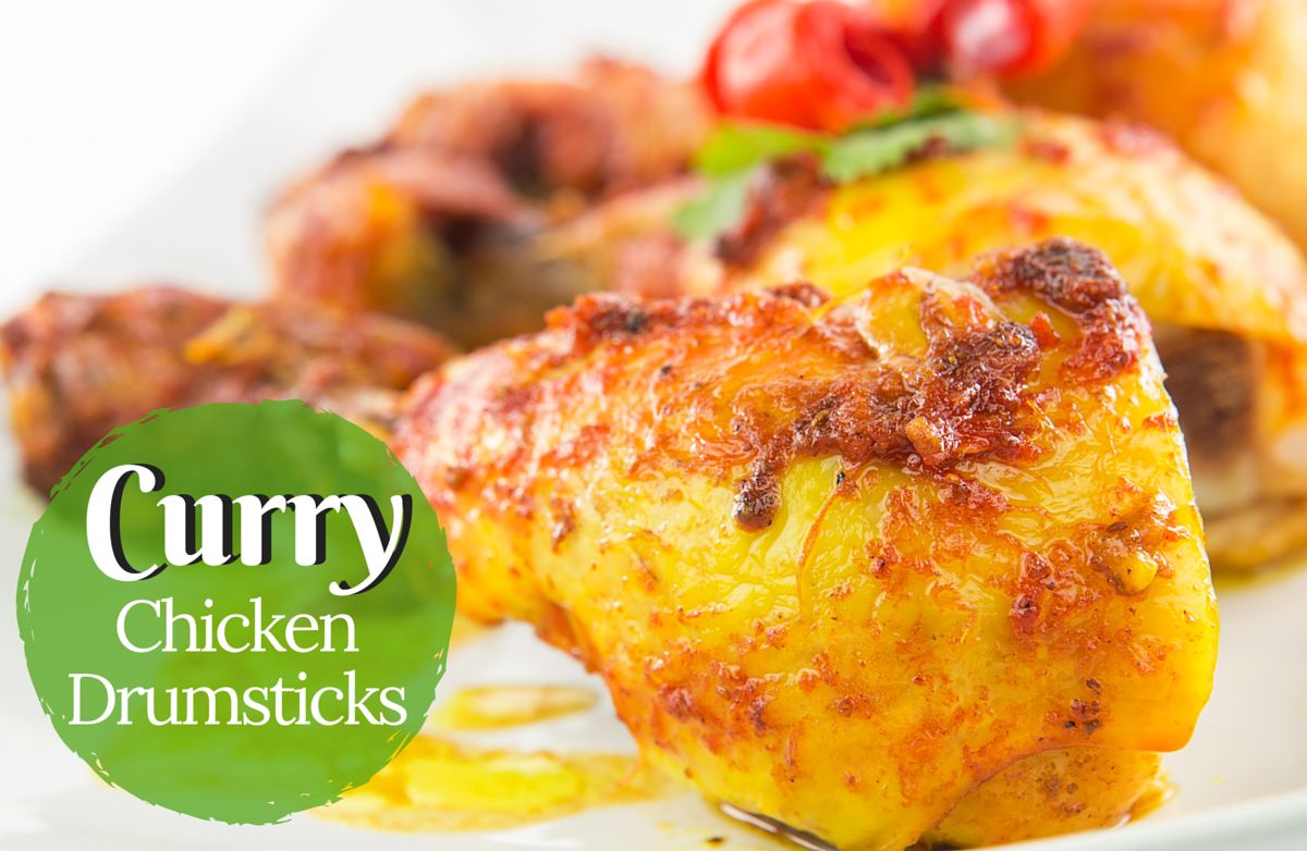 Oven Fried Curry Chicken drumsticks Recipe SparkRecipes