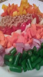 Over the Rainbow Chopped Vegetable Salad