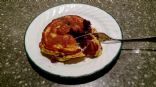 Pancakes with Coconut Flour and Blueberries 