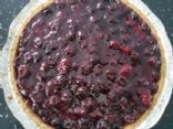 Pecan Crust Mixed Berry Cheesecake