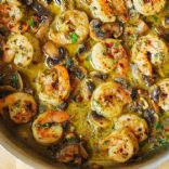 Pesto Shrimp with Mushrooms (Keto)