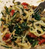 Pesto Squash Noodle Bowl