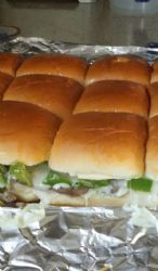 Phill cheesesteak sliders