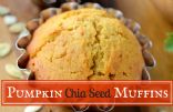 Pumpkin Chia Seed Muffins