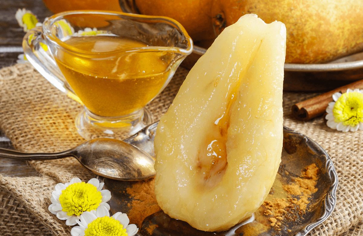 Quick Vanilla Cinnamon Honey Pear Recipe SparkRecipes