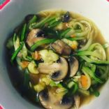 Ramen Soup with zucchini noodles