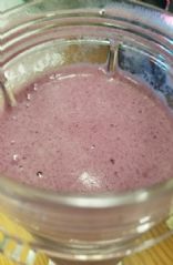 Raspberry banana protein shake