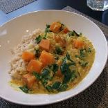 Red Lentil Curry with Sweet Potato
